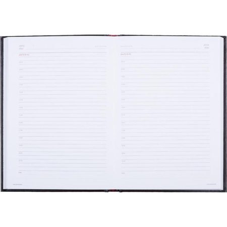 Ежедневник недатированный Attache Ideal балакрон А5 136 листов черный  (145x205 мм)
