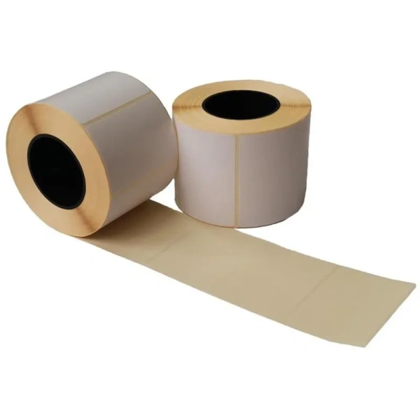 Термотрансферные этикетки 50х40 мм бумажные полуглянцевые (диаметр  втулки 76 мм, 15 рулонов по 3000 этикеток)