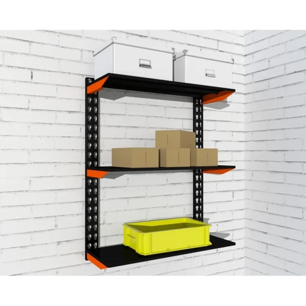 Система хранения Fly (оранжевый/чёрный 3 полки 1000х400х800 мм)