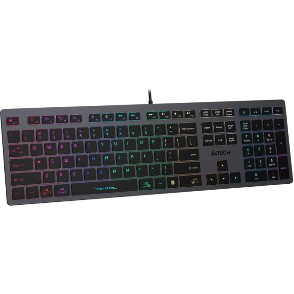 Клавиатура проводная A4Tech Fstyler FX60 (FX60 GREY / NEON)