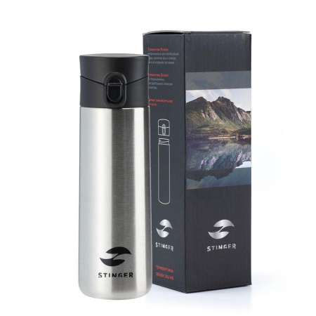 Термокружка Stinger 350 мл серебристая