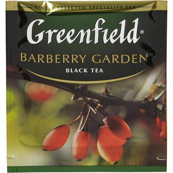 Чай Greenfield Barberry garden черный с барбарисом 25 пакетиков