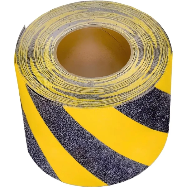 Лента противоскользящая Мельхозе 100 мм х 18.3 м желтая/черная (MAWR100183)