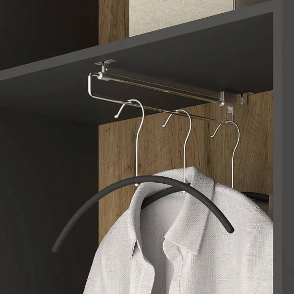 Каркас гардероба Комус Мебель К-Loft 241H010 дуб натуральный/графит  786х420х2106 мм