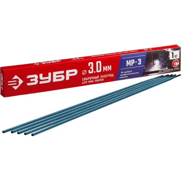 Электрод Зубр МР-3 3 мм 1 кг (40011-3.0)