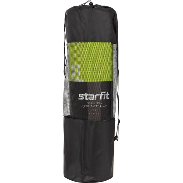 Коврик для йоги Starfit FM-301 NBR 183x61х1 см лаймовый