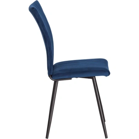 Стул обеденный Комус Мебель Fresno синий (ткань, металл)