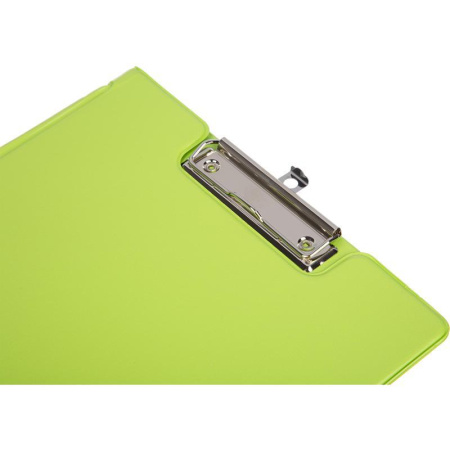 Папка-планшет с зажимом Attache Bright colours A4 салатовая с выдвижным подвесом