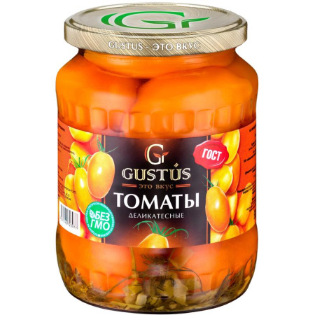 Томаты Gustus маринованные Деликатесные желтые 680 г
