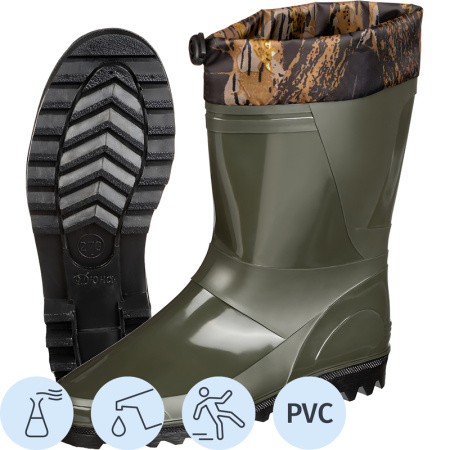 Сапоги рабочие мужские 141/01 ПВХ оливковые размер 45