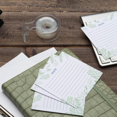 Блок для записей Attache Selection Флора 90x90x50 мм цветной  непроклеенный плотность 100 г/кв.м