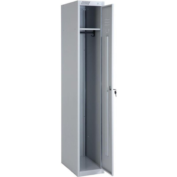 Шкаф для одежды металлический ШРС11-400 (серый, 400х500х1850 мм)
