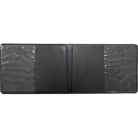 Обложка для удостоверений искусственная кожа чёрная (411-005-211-0)