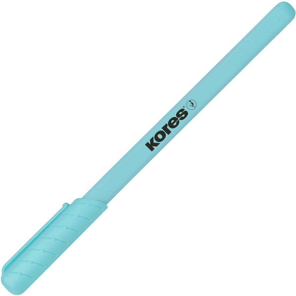 Набор шариковых ручек неавтоматических Kores синие (толщина линии 1 мм,  6 штук в наборе)