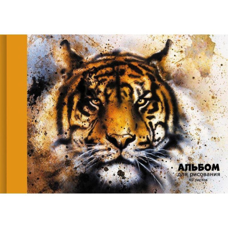 Альбом для рисования Канц-Эксмо Тигр А4 40 листов
