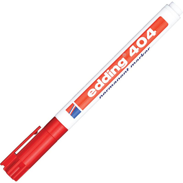 Маркер перманентный Edding E-404/2 красный (толщина линии 0.75 мм)