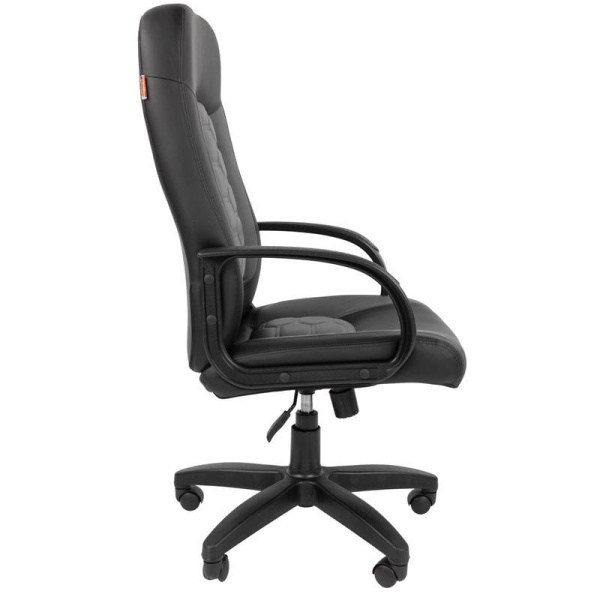 Кресло для руководителя Easy Chair 683 TPU серое/черное (экокожа, пластик)