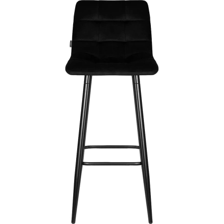 Стул барный Dobrin Nicole чёрный (велюр/металл)