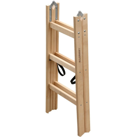 Стремянка деревянная двусторонняя 2х3 ступени Алюмет (WD1203)