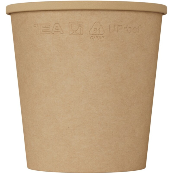 Супница без крышки 1ЕА OneBowl Up 102х100 мм 520 мл крафт (550 штук в  упаковке)