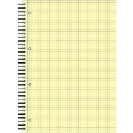 Бизнес-тетрадь Attache Selection А4 80 листов желтая в клетку на спирали (220х298 мм)