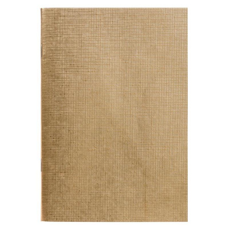 Бизнес-тетрадь Hatber Metallic А4 96 листов золотистая в клетку на скрепке (210x297 мм)