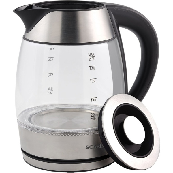 Чайник электрический Scarlett SC-EK27G13 серебристый