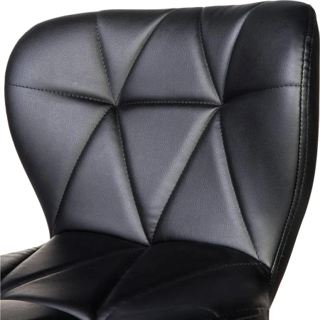 Стул барный Dobrin Barny чёрный/хромированный (искусственная  кожа/металл)