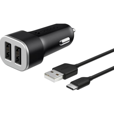 Зарядное устройство Deppa с кабелем USB Type-C (11284)