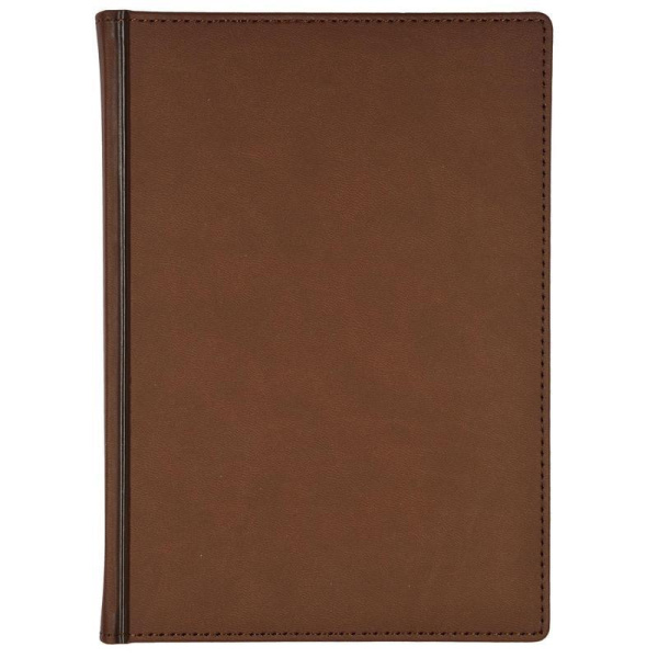Ежедневник недатированный Attache Velvet искусственная кожа Soft Touch  A5+ 136 листов коричневый (146х206 мм)
