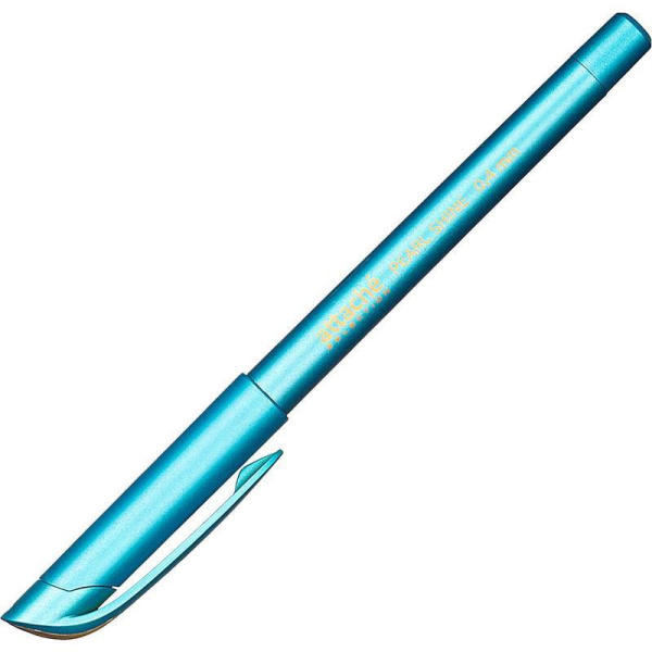 Ручка шариковая Attache Selection Pearl Shine синяя (бирюзовый корпус, толщина линии 0.4 мм)