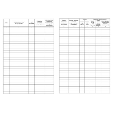 Журнал регистрации инструктажа по технике безопасности (32 листа)