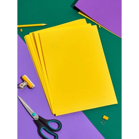 Бумага цветная для печати Комус Color лимон интенсив (А4, 80 г/кв.м, 50  листов)