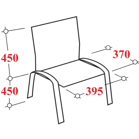 Стул офисный Easy Chair черный (ткань, металл)