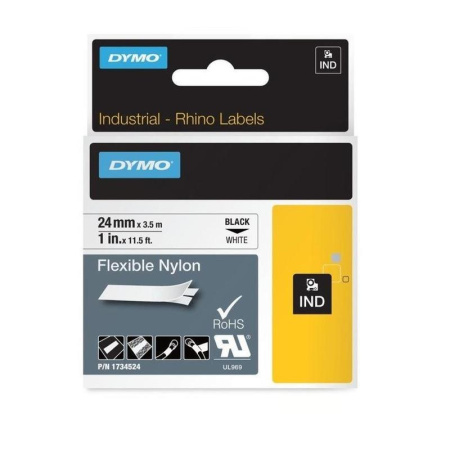 Картридж для принтера этикеток DYMO RPRO NYL (24 мм x 3,5 м, цвет ленты белый, цвет шрифта черный)
