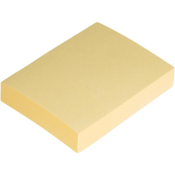 Стикеры Attache Economy 38x51 мм пастельный желтый (1 блок, 100 листов)
