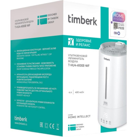 Увлажнитель воздуха Timberk T-HU4-A100E-WF белый