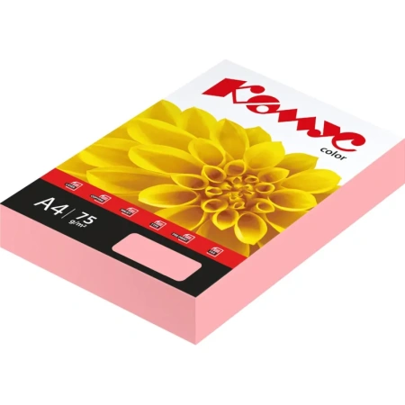 Бумага цветная для печати Комус Color розовая неон (А4, 75 г/кв.м, 500   листов)