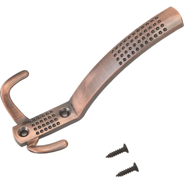 Вешалка настенная Стандарт 212 A AC старая медь (68х62х138 мм, 3 крючка)