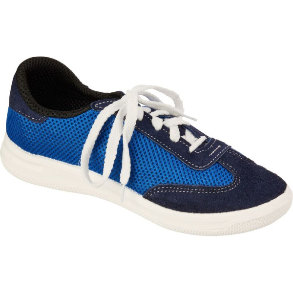 Кроссовки рабочие 09113-2 ПУ из велюра/сетки синие размер 35 (09113-2)