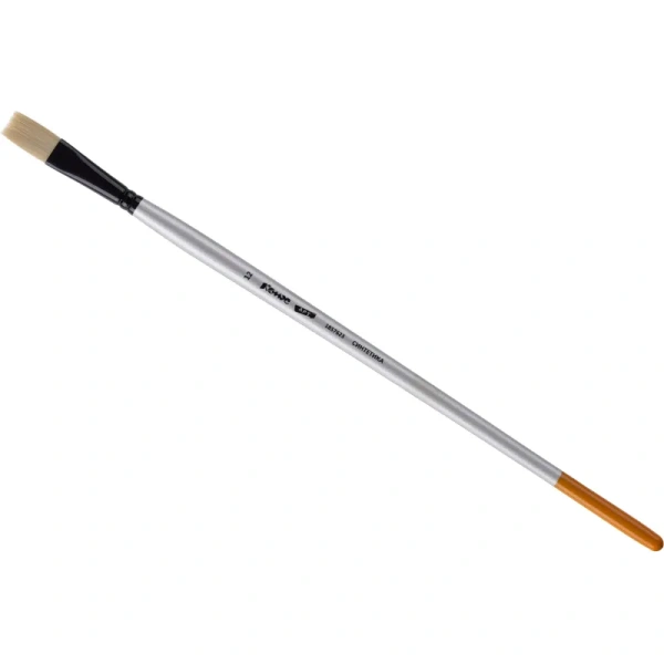 Кисть художественная Комус Арт плоская жесткая синтетика №12