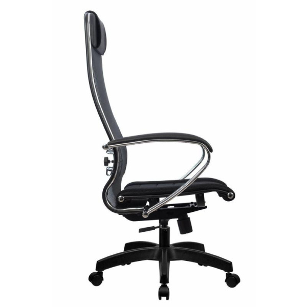 Кресло для руководителя Metta 3 черное (сетка/ткань, пластик)