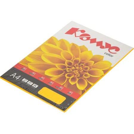 Бумага цветная для печати Комус Color оранжевый неон (А4, 75 г/кв.м, 50   листов)