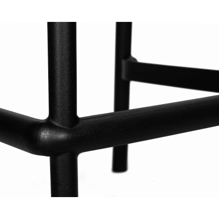 Стул полубарный Dobrin Nessa чёрный (пластик)