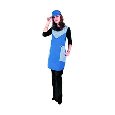 Фартук Фантазия (с козырьком), цвет васильковый