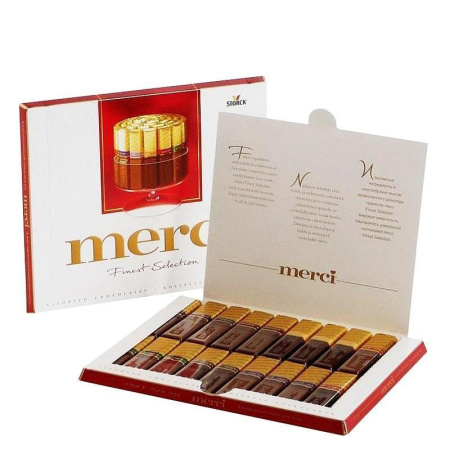 Шоколадные конфеты Merci ассорти 250 г Шоколадные конфеты Merci ассорти 250 г