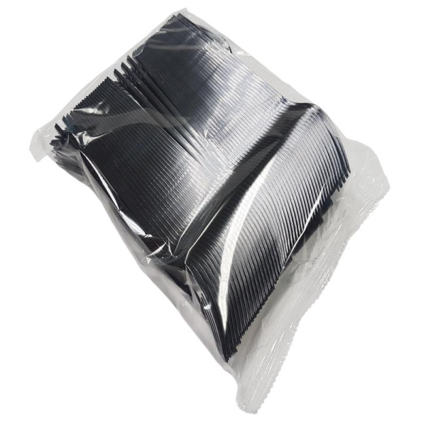 Вилка одноразовая черная 165 мм 4000 штук в упаковке