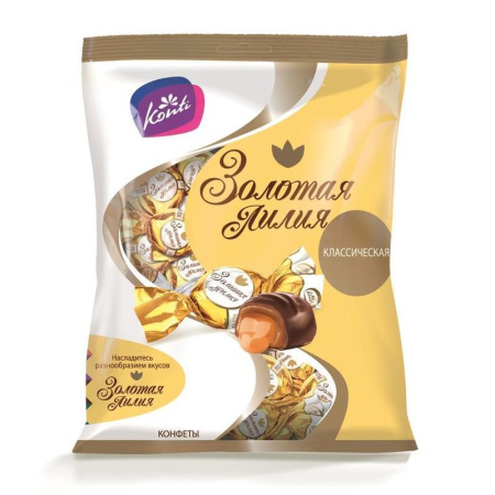 Конфеты шоколадные Конти Золотая Лилия 200 г Конфеты шоколадные Конти Золотая Лилия 200 г