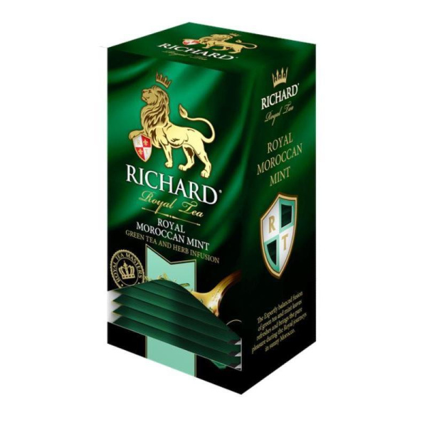 Чай Richard Royal Moroccan Mint зеленый с мятой 25 пакетиков