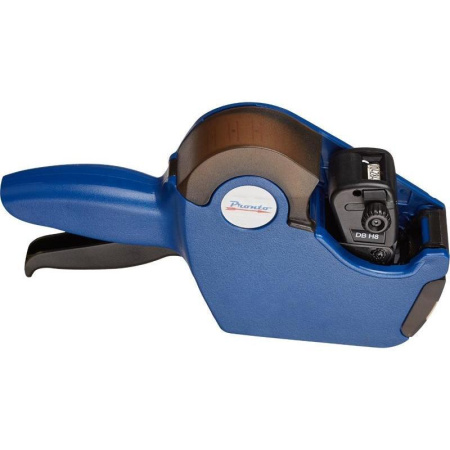 Этикет-пистолет Pronto H8 однострочный (прямоугольная лента, 8 символов, 21x12 мм) Этикет-пистолет Pronto H8 однострочный (прямоугольная лента, 8 символов, 21x12 мм)